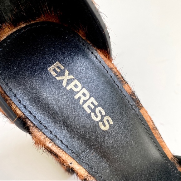 NWT Express Cheetah Ankle Strap Sandals - Picture 8 of 13